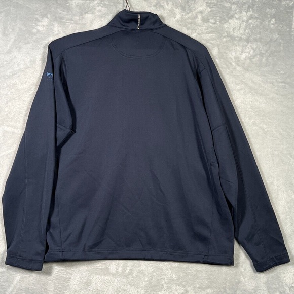 Zero Restriction Sweater Mens XL Blue Tour Series 1/4 Zip Fleece Pullover - Picture 8 of 9